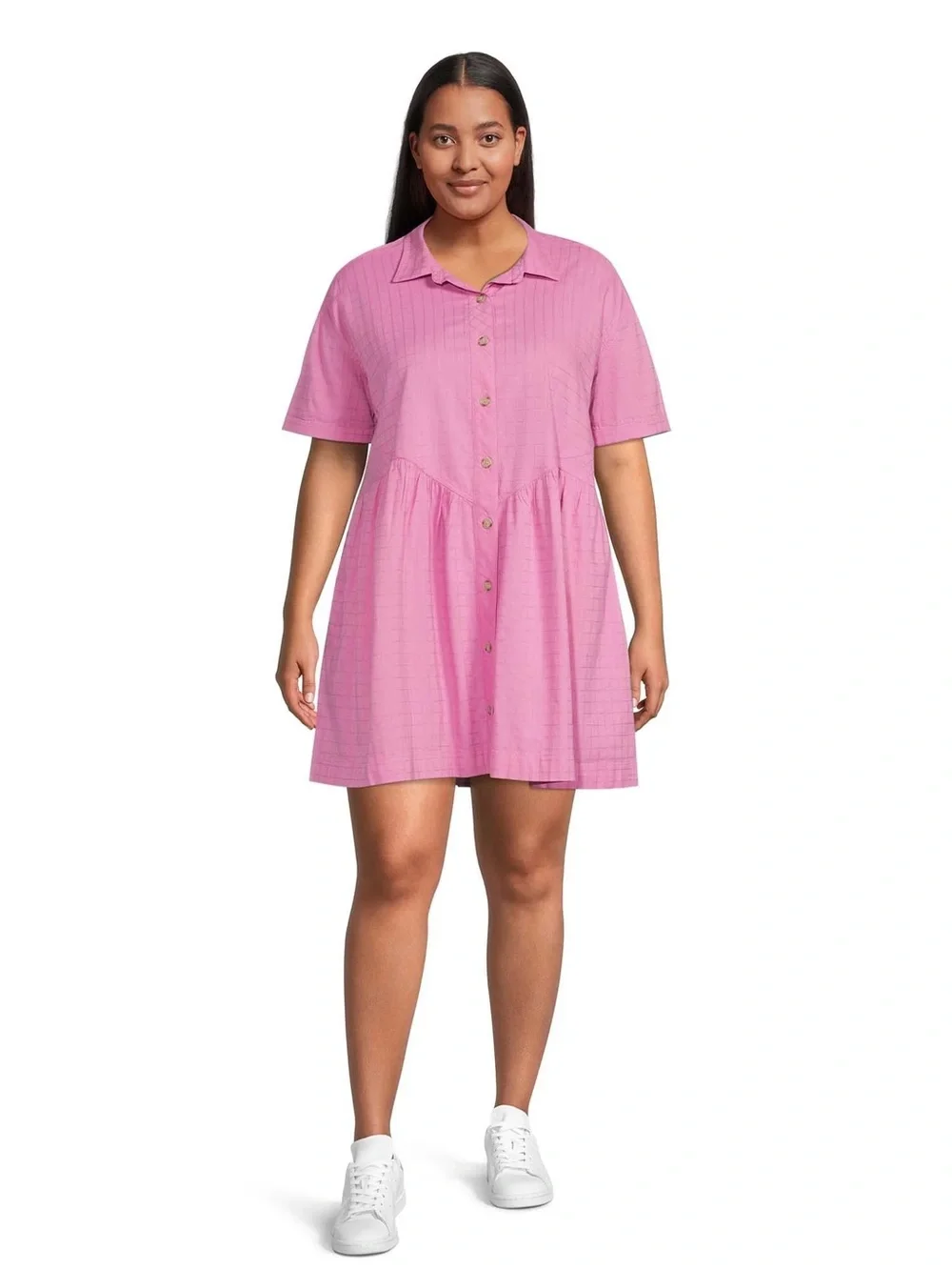 Terra & Sky Woven Shirt Dress - Picture 1 of 8